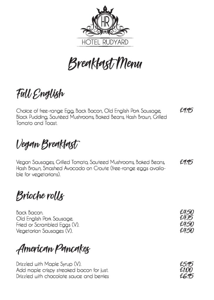 Our Food Hotel Rudyard