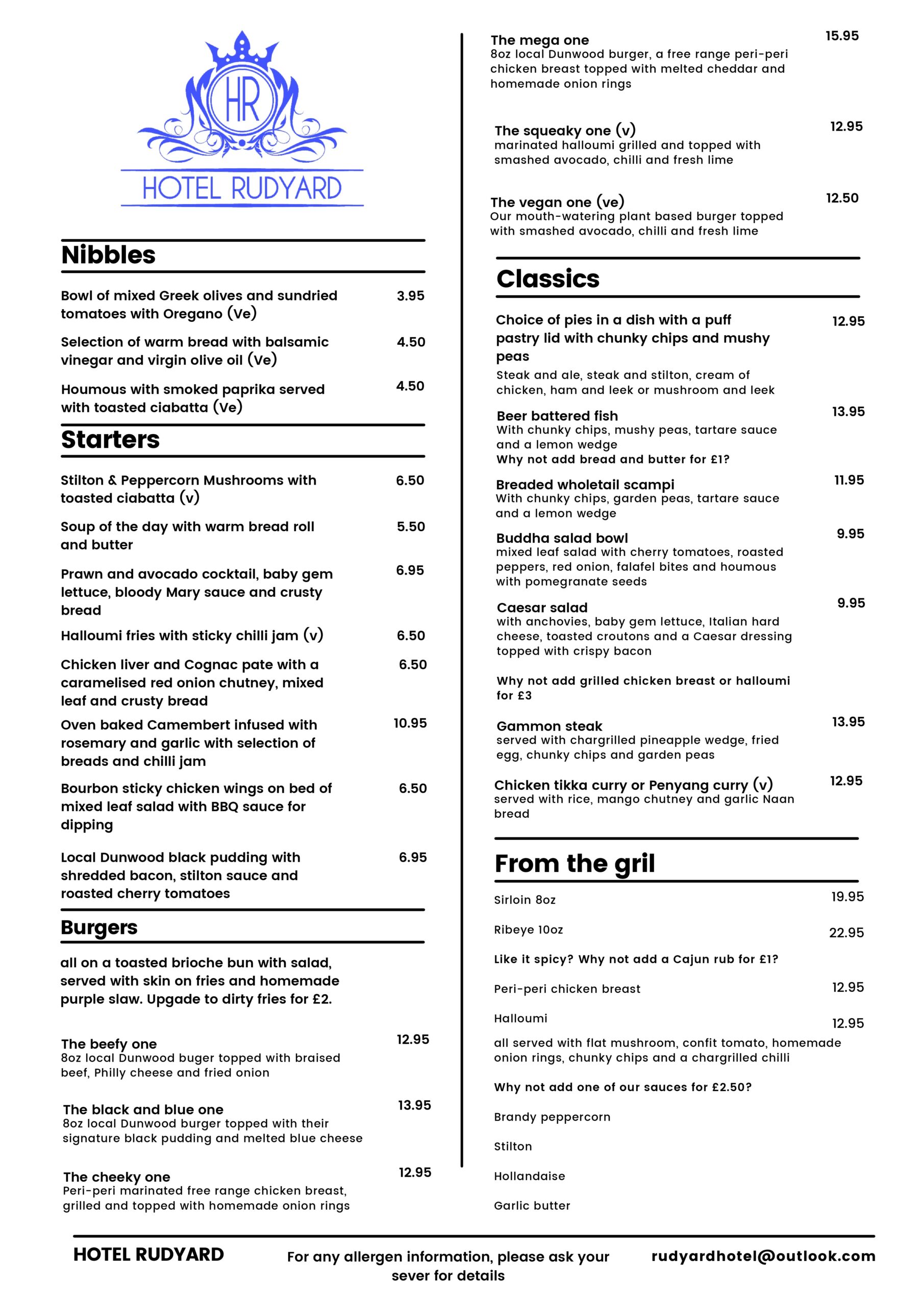 Our Food Hotel Rudyard